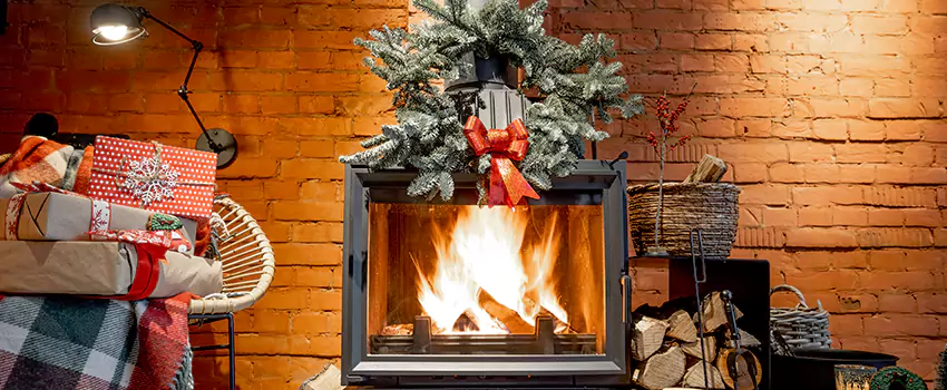 Travis Industries Linear Gas Fireplace Installation in North Richland Hills, Texas