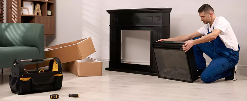Old Rusted Metal Fireplace Repair And Replacement in North Richland Hills, TX