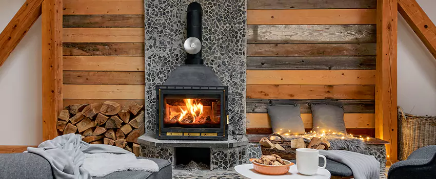 Thelin Hearth Products Direct Vent Gas Stove Fireplace Inspection in North Richland Hills, Texas